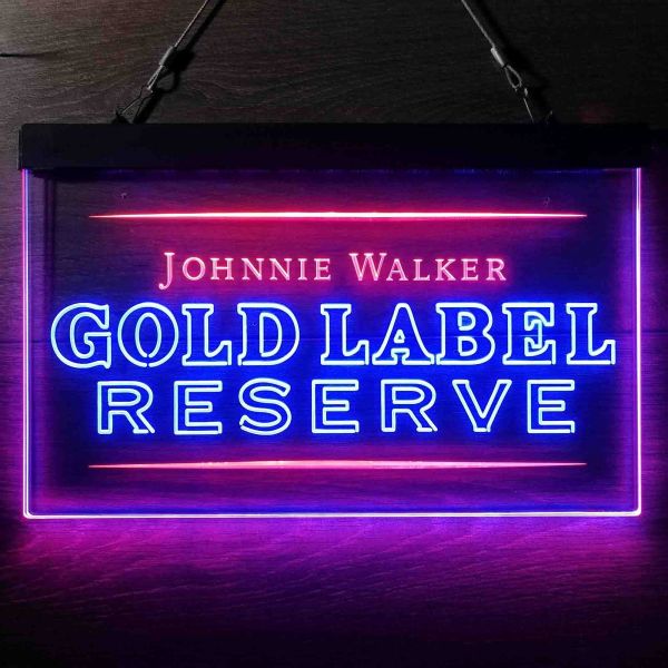 Johnnie Walker Gold Reserve Dual LED Neon Light Sign